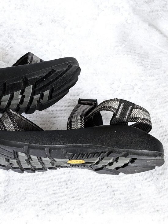 NEW Men\'s Chaco Z Cloud Adjustable Strap Hiking Gray Black Sandals Size 10 main image 7